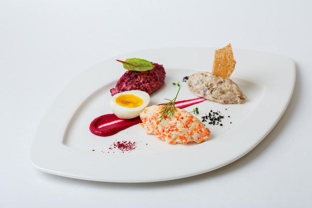 Prepared meal on plate